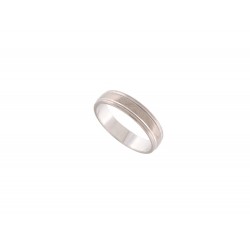 BAGUE ALLIANCE ANNEAU EN OR BLANC 18K 3.8 GR TAILLE 55 WHITE GOLD WEDDING RING