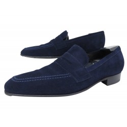 CHAUSSURES JM WESTON WOOLTON MOCASSINS 474 9.5D 43.5 DAIM EMBAUCHOIRS SHOES 895€