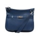 SAC A MAIN HERMES JYPSIERE 34 EN CUIR TOGO BLEU MARINE BANDOULIERE BLUE HAND BAG