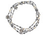 collier chanel sautoir de perles logo cc 160cm noires