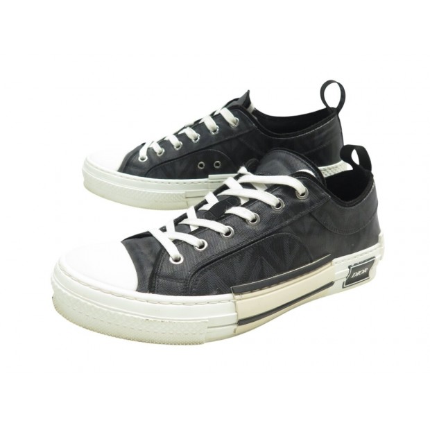 CHAUSSURES DIOR B23 BASKETS BASSE TOILE DIAMOND 3SN249ZPP 42 SNEAKERS SHOES 925€