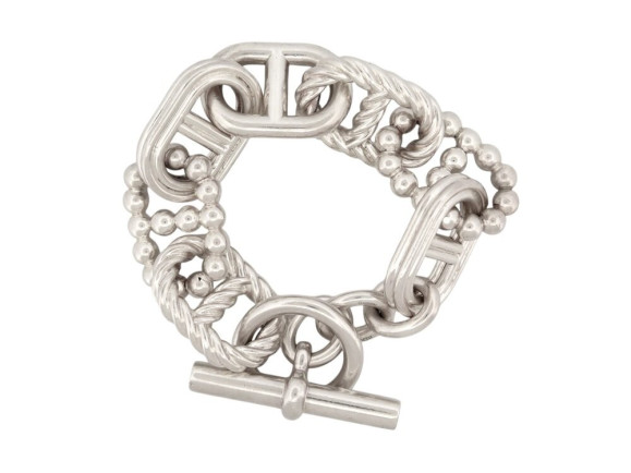 bracelet hermes parade chaine d'ancre gm 15.5 172.7gr