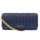 NEUF SAC A MAIN MIU MIU WALLET ON CHAIN 5BP290 CUIR NAPPA BANDOULIERE BAG 825€