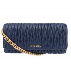 NEUF SAC A MAIN MIU MIU WALLET ON CHAIN 5BP290 CUIR NAPPA BANDOULIERE BAG 825€