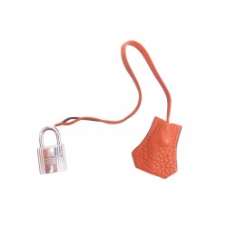 LOT HERMES CADENAS + TIRETTE AVEC CLOCHETTE CLES POUR SAC KELLY PADLOCK BELL KEY