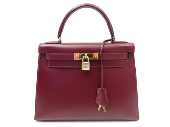   sac a main hermes kelly 28 cm cuir box