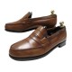 CHAUSSURES JM WESTON MOCASSINS 180 7.5E 41.5 L 42 EN CUIR MARRON LOAFERS 780€