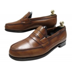 CHAUSSURES JM WESTON MOCASSINS 180 7.5E 41.5 L 42 EN CUIR MARRON LOAFERS 780€