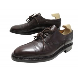 CHAUSSURES JOHN LOBB KILMORY DERBY CUIR MARRON 7.5E 41.5 EMBAUCHOIRS SHOES 1760€