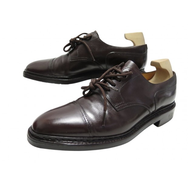 CHAUSSURES JOHN LOBB KILMORY DERBY CUIR MARRON 7.5E 41.5 EMBAUCHOIRS SHOES 1760€