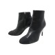CHAUSSURES CHANEL G36679 BOTTINES LOGO CC A TALONS PERLES 39.5 NOIR BOOTS 1600€
