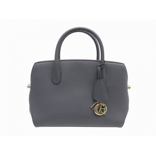 SAC A MAIN CHRISTIAN DIOR OPEN BAR MEDIUM CABAS CUIR GRIS PURSE HAND BAG 2400€