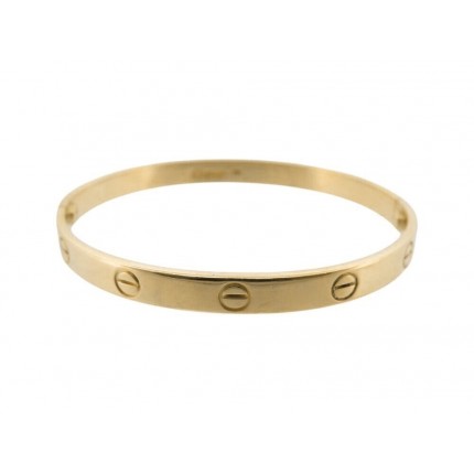 VINTAGE BRACELET CARTIER LOVE GM 6.5MM EN OR JAUNE 18K 19 CM GOLD BANGLE 8700€