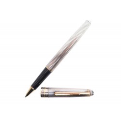 STYLO MONTBLANC MEISTERSTUCK ROLLERBALL SOLITAIRE DOUE 922001 ARGENT PEN 900€