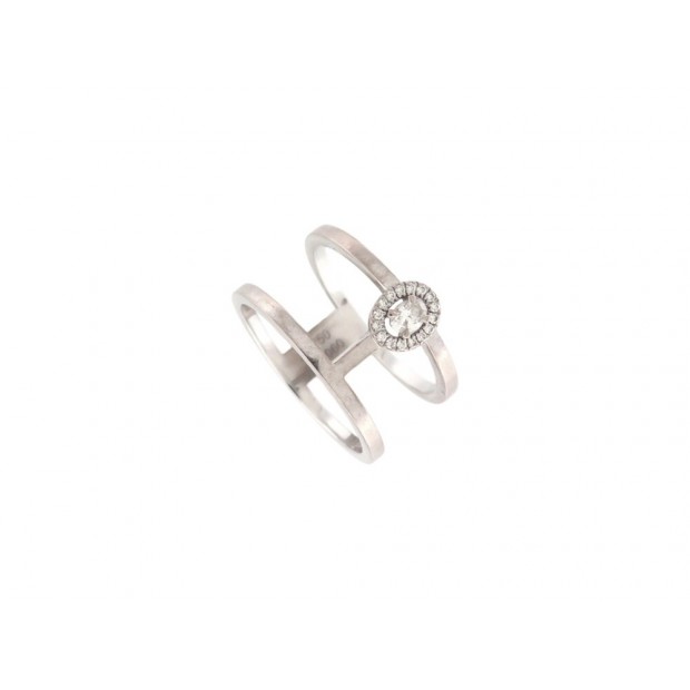 BAGUE MESSIKA GLAM'AZONE 2 RANGS 06173-WG DIAMANTS 0.15CT T55 OR 18K RING 2690€