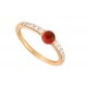 NEUF BAGUE POMELLATO M'AMA NON M'AMA GRENAT 53 DIAMANTS OR JAUNE 18K RING 1950€