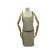 ENSEMBLE PRADA JUPE + HAUT TOP LIN ET COTON SANGLES CUIR M 40 BEIGE SKIRT 3700€
