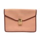 VINTAGE POCHETTE CELINE C CLASSIQUE EN TOILE ROSE PINK CANVAS POUCH CLUTCH 900€