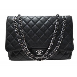SAC A MAIN CHANEL CLASSIQUE TIMELESS MAXI JUMBO A47600 CUIR CAVIAR NOIR 11700€