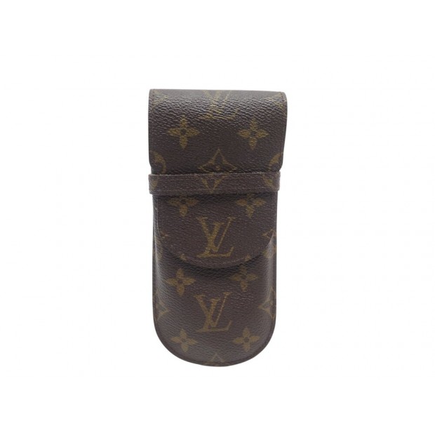 ETUI A LUNETTES LOUIS VUITTON EN TOILE MONOGRAM MARRON CANVAS GLASSES CASE 335€