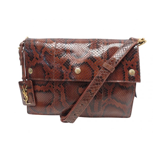NEUF SAC A MAIN SAINT LAURENT NOE 490867 CUIR PYTHON POCHETTE BANDOULIERE 6000€