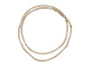 chaine maille gourmette t 90 cm or jaune or blanc