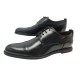 NEUF CHAUSSURES LOUIS VUITTON DERBY MINISTER 7.5 41.5 EN CUIR NOIR SHOES 950€