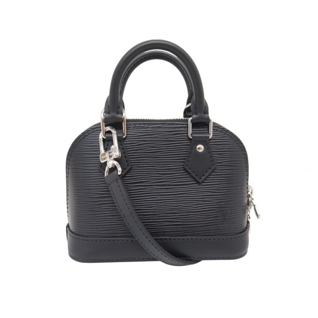 NEUF SAC A MAIN LOUIS VUITTON ALMA NANO CUIR EPI NOIR M81945 BANDOULIERE 1600€