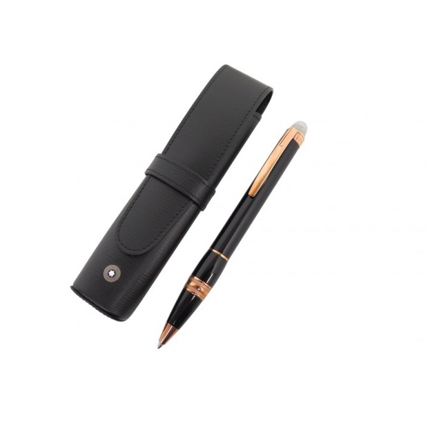STYLO BILLE MONTBLANC STARWALKER RED GOLD 105653 EN RESINE NOIR BALL PEN 585€