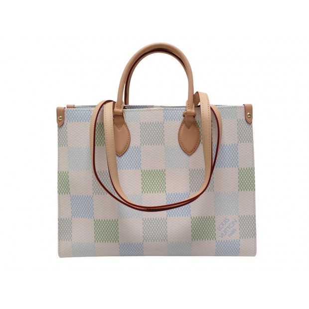 NEUF SAC A MAIN LOUIS VUITTON ON THE GO DAMIER PASTEL CANVAS MM N40518 HAND BAG
