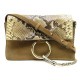 SAC A MAIN CHLOE PETIT FAYE EN CUIR DE PYTHON & DAIM BANDOULIERE HAND BAG 1290€