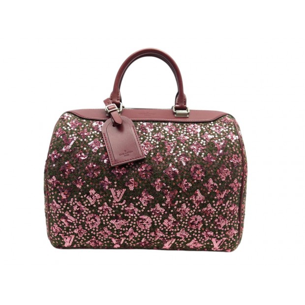 NEUF SAC A MAIN LOUIS VUITTON M40798 SPEEDY 30 SUNSHINE EXPRESS SEQUIN BAG 3800€