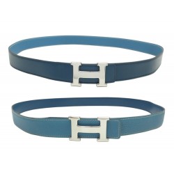 CEINTURE HERMES BOUCLE H PALLADIE 32MM T105 CUIR REVERSIBLE TOGO & BOX BELT 770€