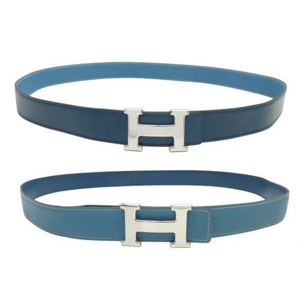 CEINTURE HERMES BOUCLE H PALLADIE 32MM T105 CUIR REVERSIBLE TOGO & BOX BELT 770€