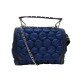 NEUF SAC A MAIN LANCEL NINON BUBBLE TOILE & CUIR BLEU MARINE M BANDOULIERE 400€