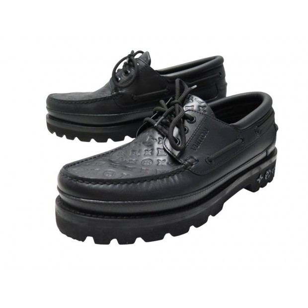 CHAUSSURES LOUIS VUITTON DERBY LV RANGERS 08 42 CUIR GRAINE NOIR MONOGRAM 980€