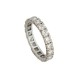 BAGUE ALLIANCE AMERICAINE 20 DIAMANTS 2CT OR BLANC 18K 2.1GR T50 WHITE GOLD RING