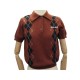 PULL SANS MANCHE MIU MIU POLO KNIT SHIRT MMF441-1YV0 M 38 LAINE MARRON TOP 1840€