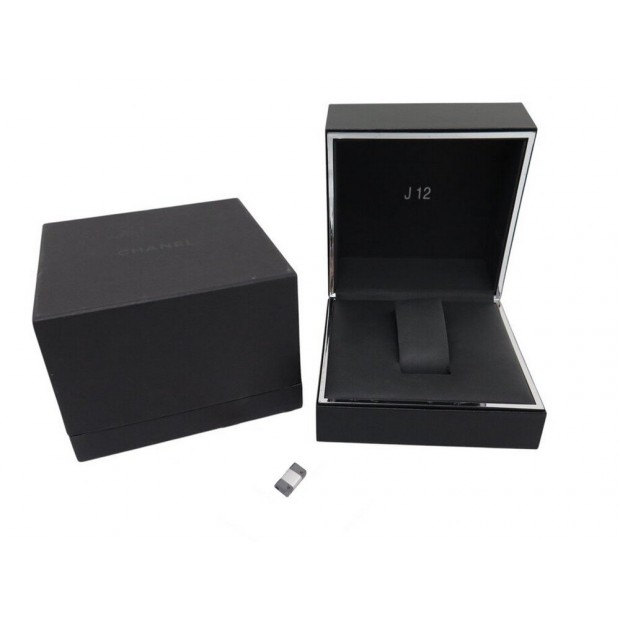 BOITE POUR MONTRE CHANEL J12 PREMIERE + 1 MAILLON CERAMIQUE NOIR WATCH BOX +LINK