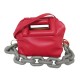 NEUF SAC A MAIN LANCEL COCOON A12126 EN CUIR ROUGE CHAINE BANDOULIERE BAG 690€