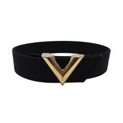 NEUF CEINTURE LOUIS VUITTON ESSENTIAL EN TOILE LOGO V 45MM T 65 LOGO BELT 450€