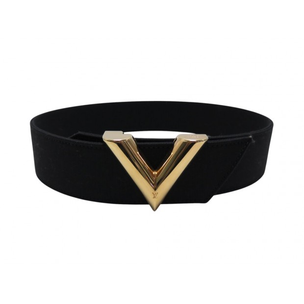 NEUF CEINTURE LOUIS VUITTON ESSENTIAL EN TOILE LOGO V 45MM T 65 LOGO BELT 450€