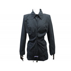 VESTE CHRISTIAN DIOR NOIRE DRAPEE AVEC CEINTURE L 42 DRAP BELT JACKET 2800€