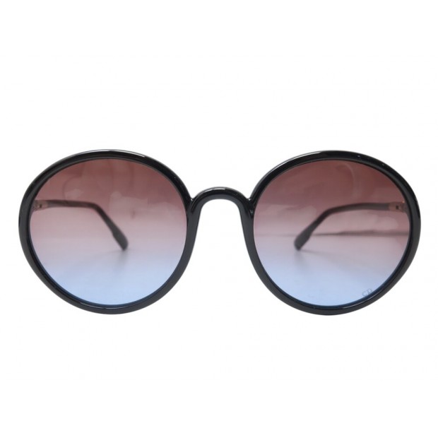 LUNETTES DE SOLEIL DIOR SOSTELLAIRE 2 807/YB PLASTIQUE NOIR VERRES DEGRADES 350€