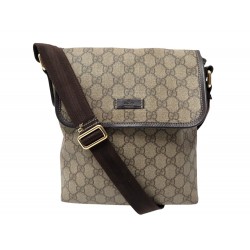 SAC GUCCI 223666 SACOCHE MESSENGER MONOGRAMME SUPREME GG BANDOULIERE BAG 1200€