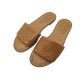 CHAUSSURES LOUIS VUITTON MULES PLATES LOCK IT 37 SANDALES CUIR GRAINE CAMEL 800€