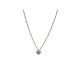NEUF COLLIER PENDENTIF SOLITAIRE 38-42CM DIAMANT BRILLANT 0.2CT OR 1.7G NECKLACE