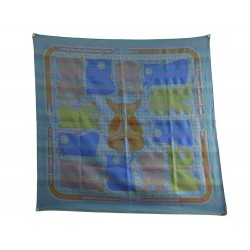 NEUF RARE FOULARD HERMES CAMAILS EDITION LIMITEE INDIGO SOIE BLEU NATUREL SILK