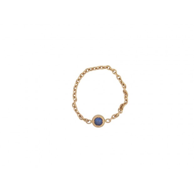 BAGUE CHRISTIAN DIOR MIMIOUI CHAINE T 50 EN OR JAUNE 18K SAPHIR GOLD RING 750€