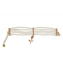 NEUF BRACELET CHRISTIAN DIOR DREAM MULTI RANGS EN PERLE & ROSE PEARLS STRAP 700€